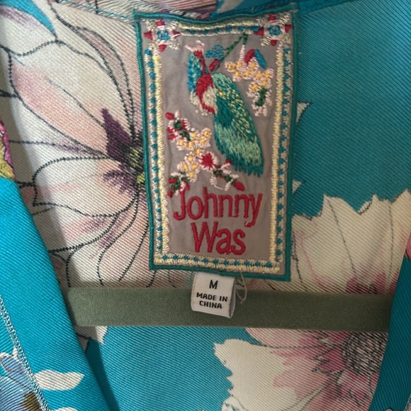 Silk Johnny Was gorgeous dress sz M - Picture 6 of 11